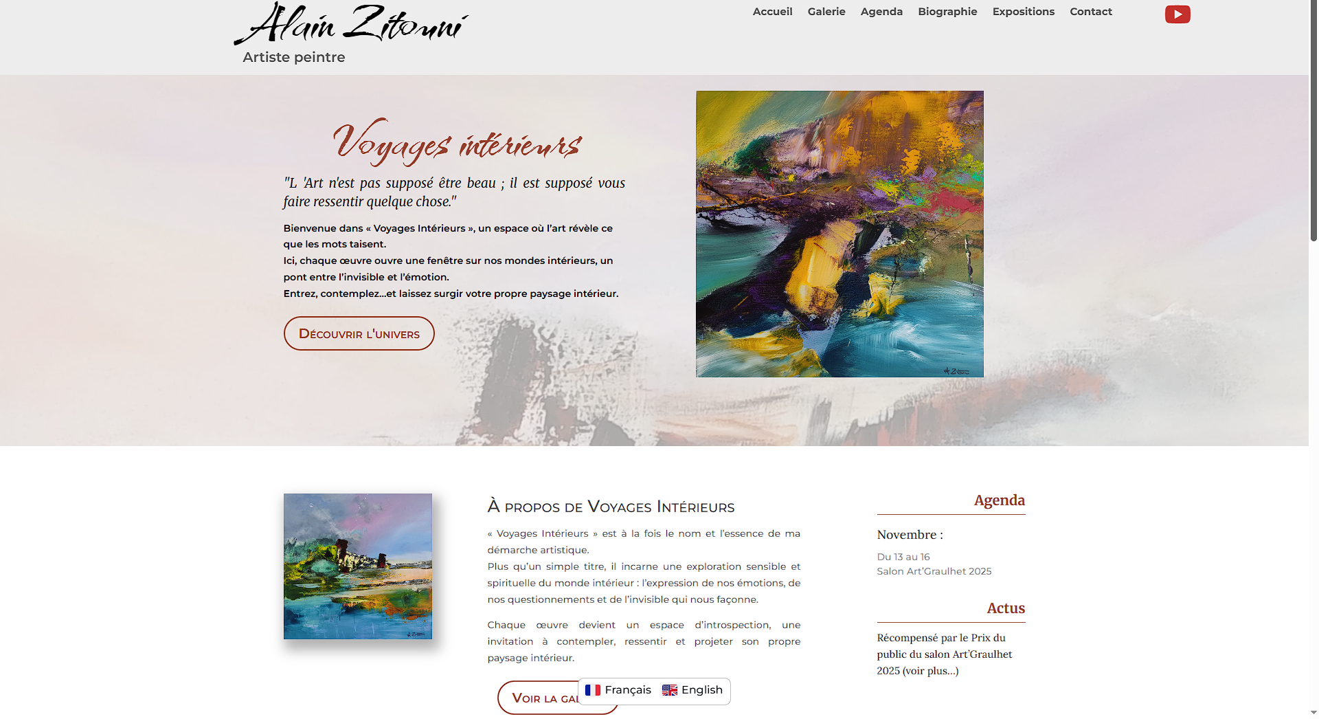 Alain Zitouni Artiste peintre Alain Zitouni Artiste peintre abstrait